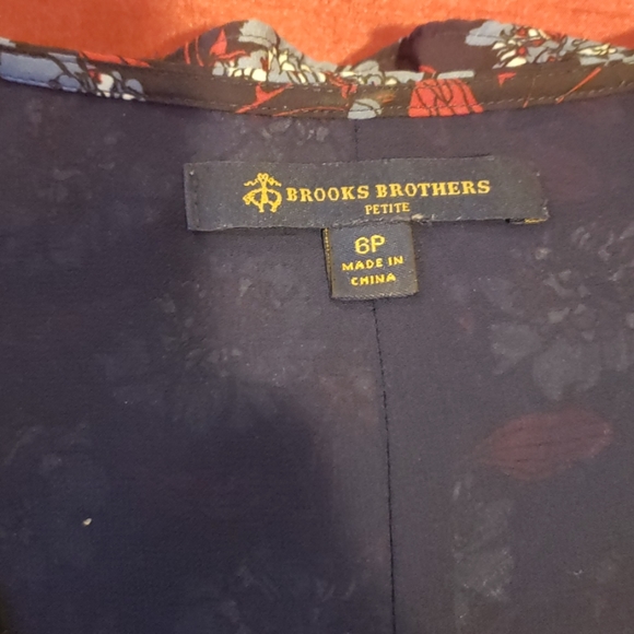 Brooks Brothers floral dress size 6p - Picture 4 of 5